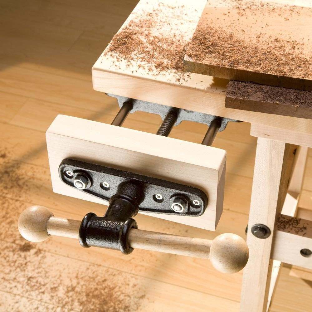 Rockler 9″ Quick Release Front Vise for Woodworking Dual Guide Rods