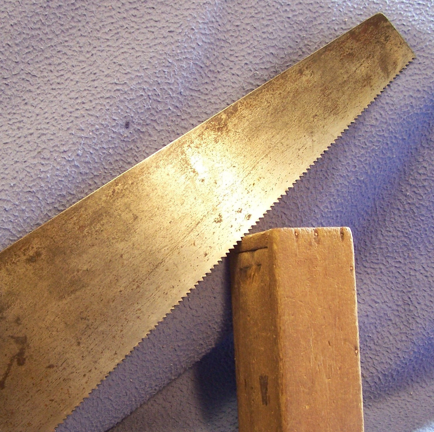 ATKINS No 2000 Silver Steel hand saw 50’s atomic style retro modern art look