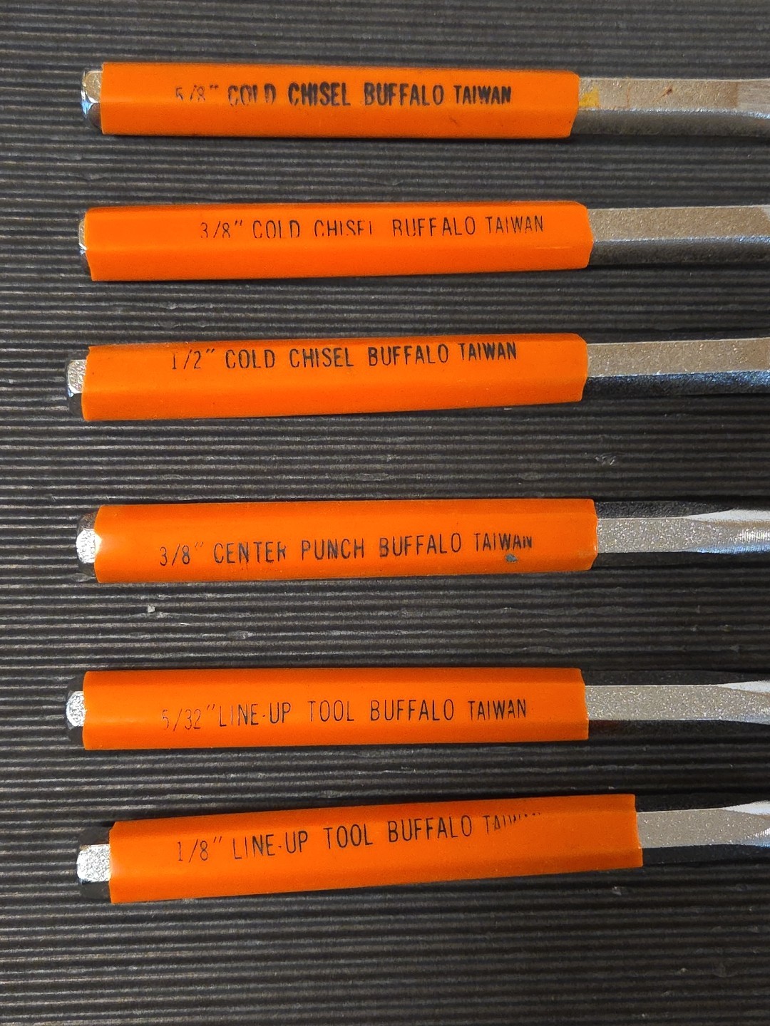 Buffalo Tools Cold Chisel Set of 3 Cold Chisels 2 Line-up Tools 1 Center Punch
