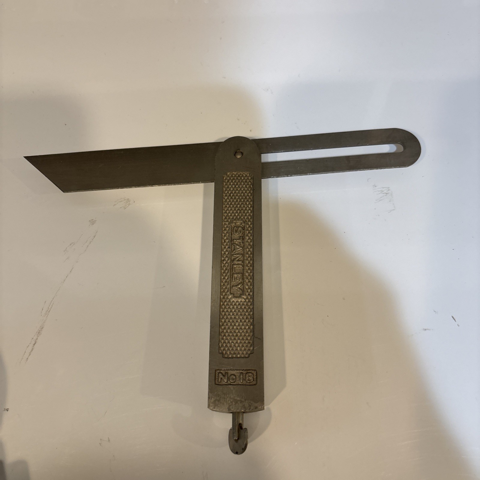 Stanley No. 18 Metal Sliding T Bevel Square Vintage FREE SHIPPING