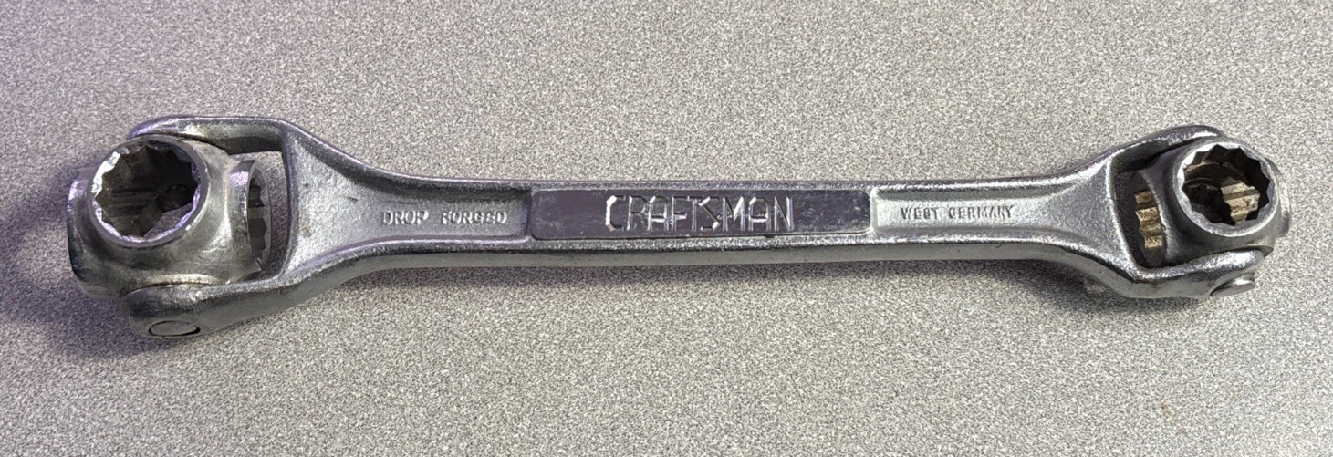 Vintage Craftsman SAE Multi-Socket “Dog-Bone” Wrench. Made In West Germany.