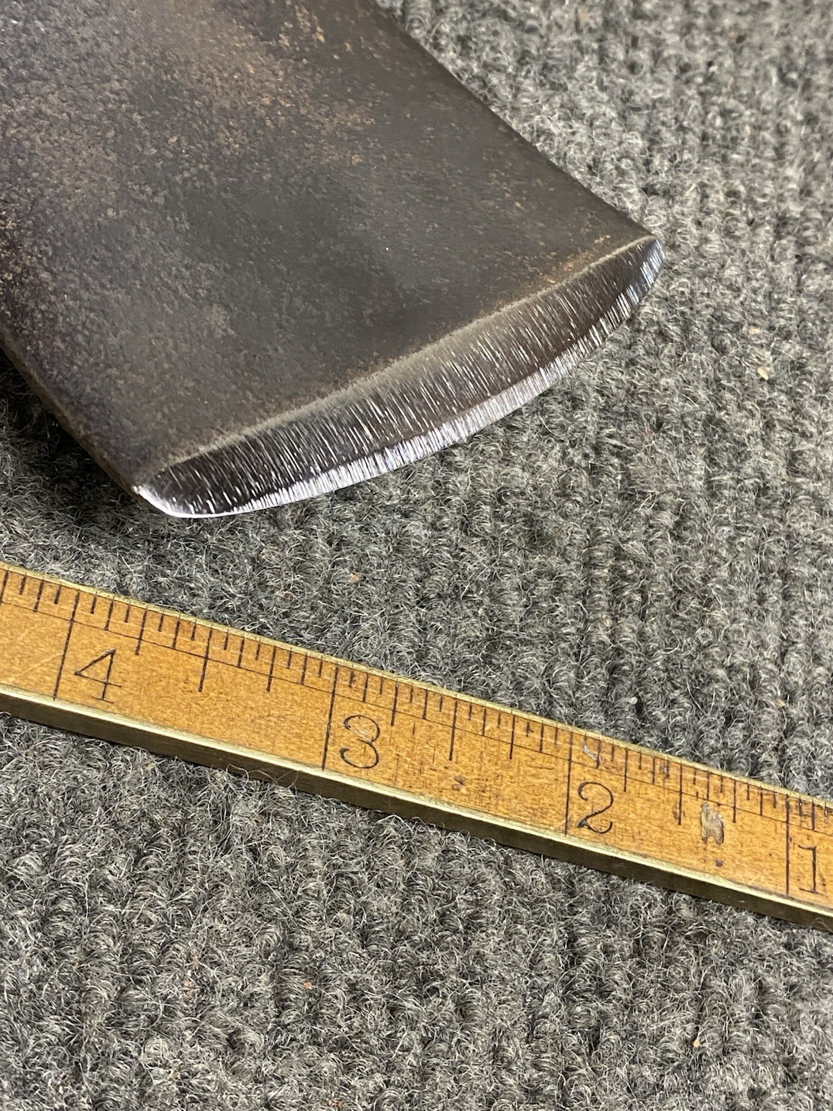 Antique Large Coopers Adze W. Hunt Mfg Cast Steel Sharp 3” Bit Custom Handle