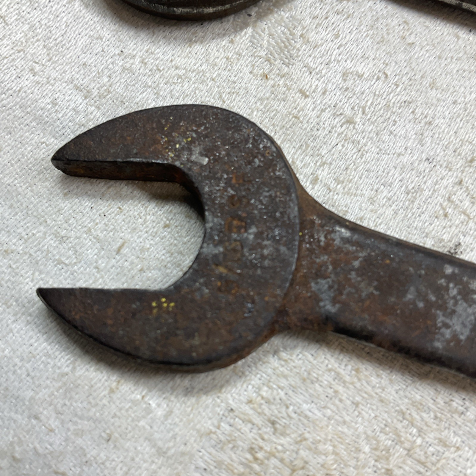 2 SHELLEY SPANNER WRENCH AUTO TOOL CLASSIC CAR 1/4 3/8 5/16 7/16 BSF VINTAGE OLD