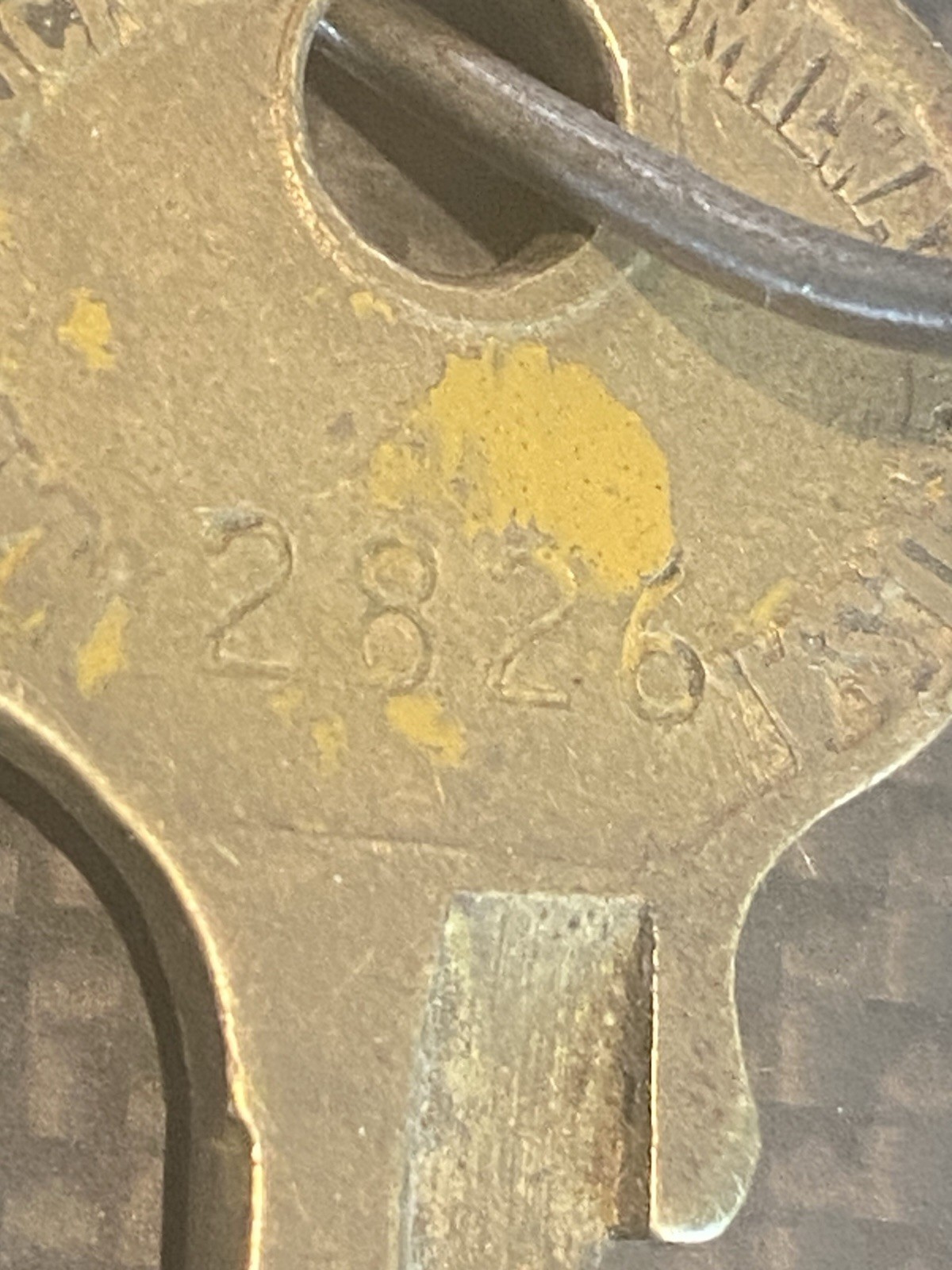 Vintage, Two Master Lock Keys, Milwaukee Wis U.S.A., #E392 and #2826.