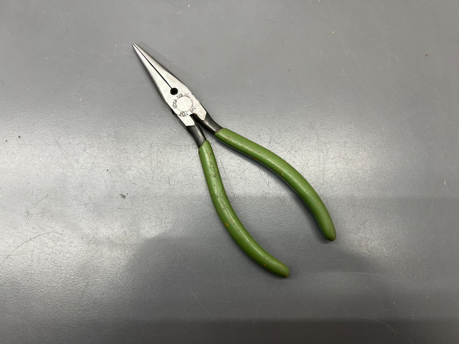 (m) VINTAGE UTICA TOOLS 225 BELL SYSTEM 6.5″ NEEDLE NOSE PLIERS STRIPPERS VGC US