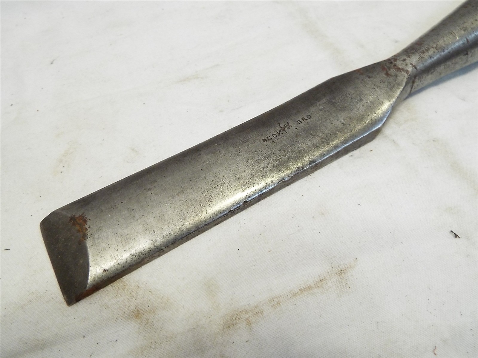 Antique Buck Bros 1-1/4″ Wide Timber Framing Socket Chisel Wood Working Paring