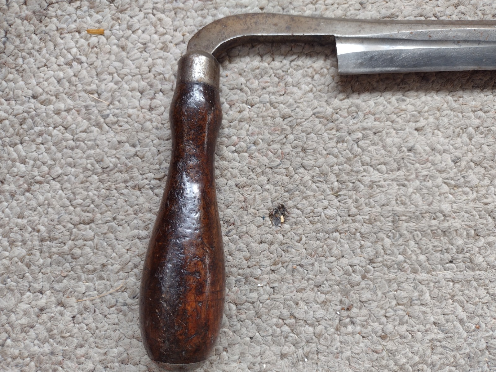 Antique Draw Knife New Haven Edge Tool Co 10 w/Original Wooden Sheath Hnd Forged