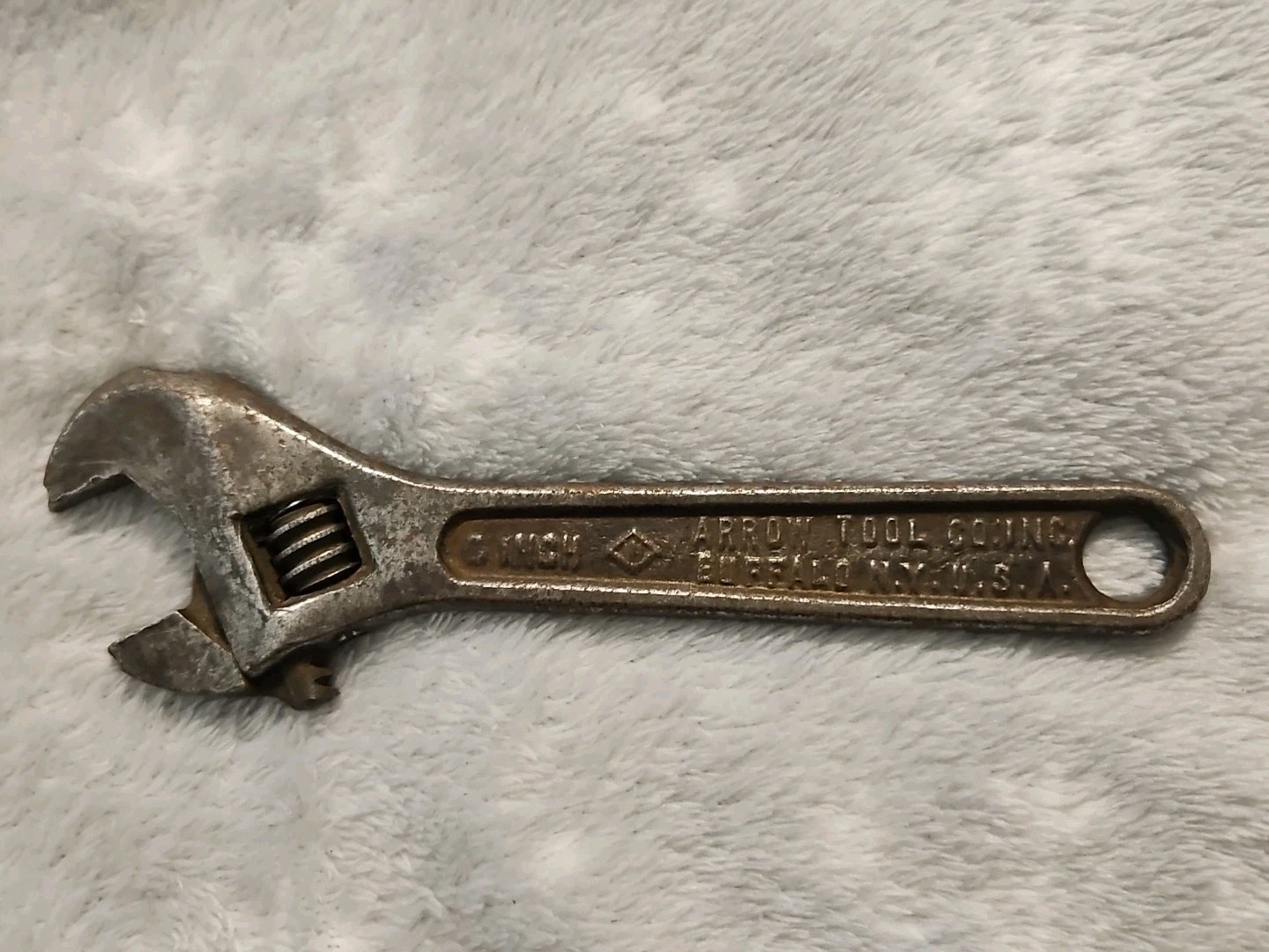 Vintage Arrow Tool Co Inc 6 Inch Adjustable Wrench Buffalo NY USA