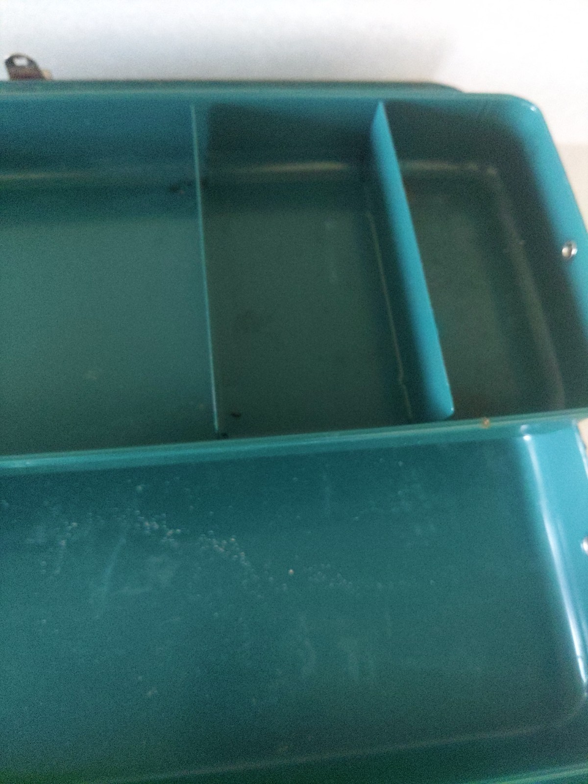 Montgomery Ward Hawthorne Metal Vintage Tackle Box. Great Condition! Metal Trays