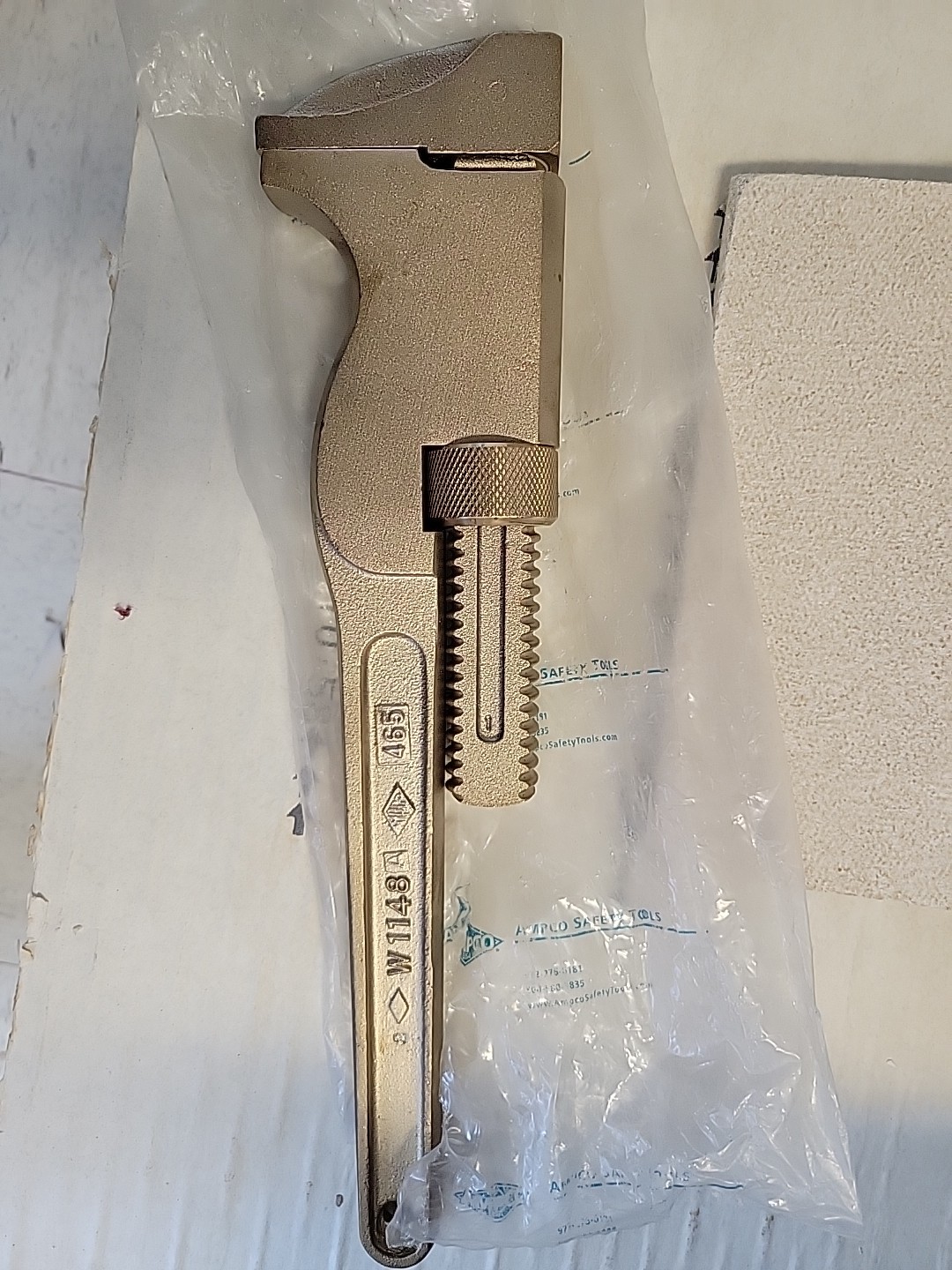 Ampco Monkey Wrench 14in W1148 Aluminum Nickel Bronze