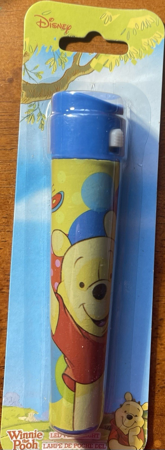 Disney Winnie the Pooh LED Flashlight Blue Yellow Collectible