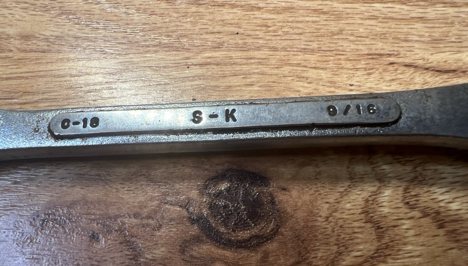 Vintage S-K Wayne USA Tools C-18 Combination Wrench 12 Point 9/16 Made In USA