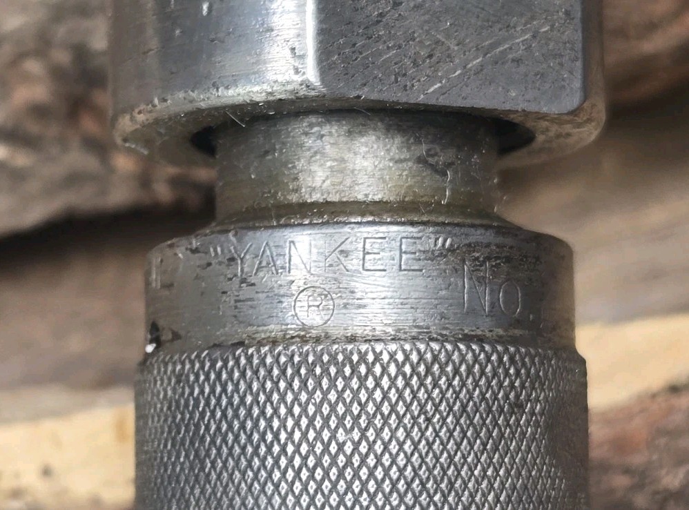 Vintage North Brothers YANKEE Bit Brace No. 2101 – 10″ BELL SYSTEM Hand Drill