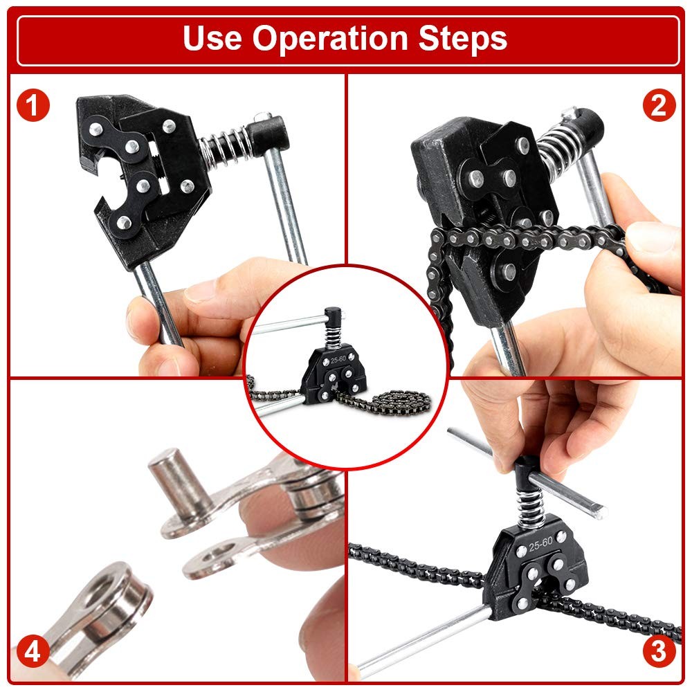 Chain Breaker Cutter Tool #25 #35 #40 #41 #50 #60 415H 428H 520 530 Roller