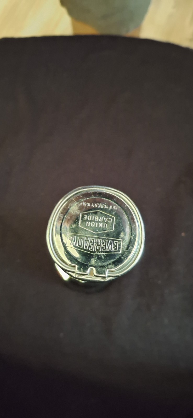 Vintage EVEREADY Captain Flashlight, chrome w/ Ring. 7 1/2 in slide tested/works