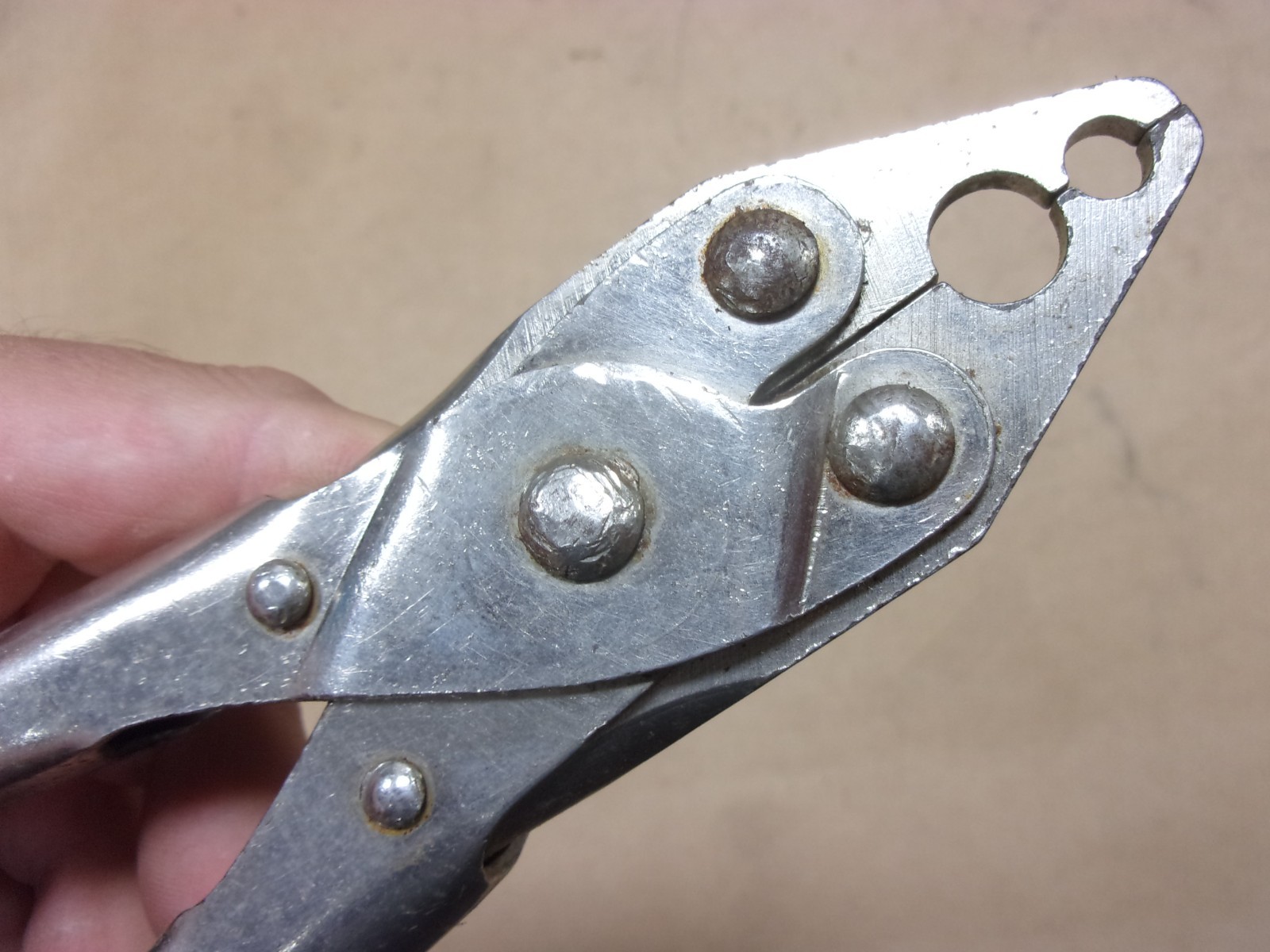 Jerrold Cable Crimp PL-602 Offset Wire Terminal Connector Crimping Pliers Tool