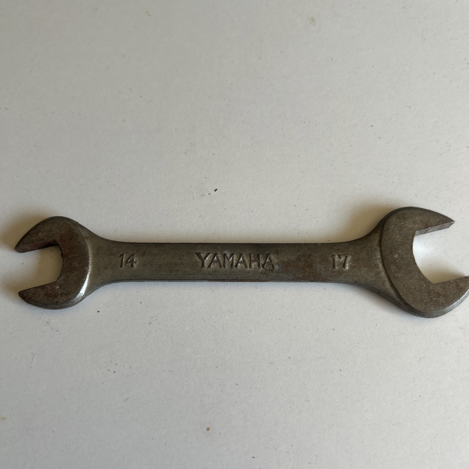 Vintage Yamaha Motorcycle 14mm x 17mm Spanner. Tool Kit. Good, Clean Condition.