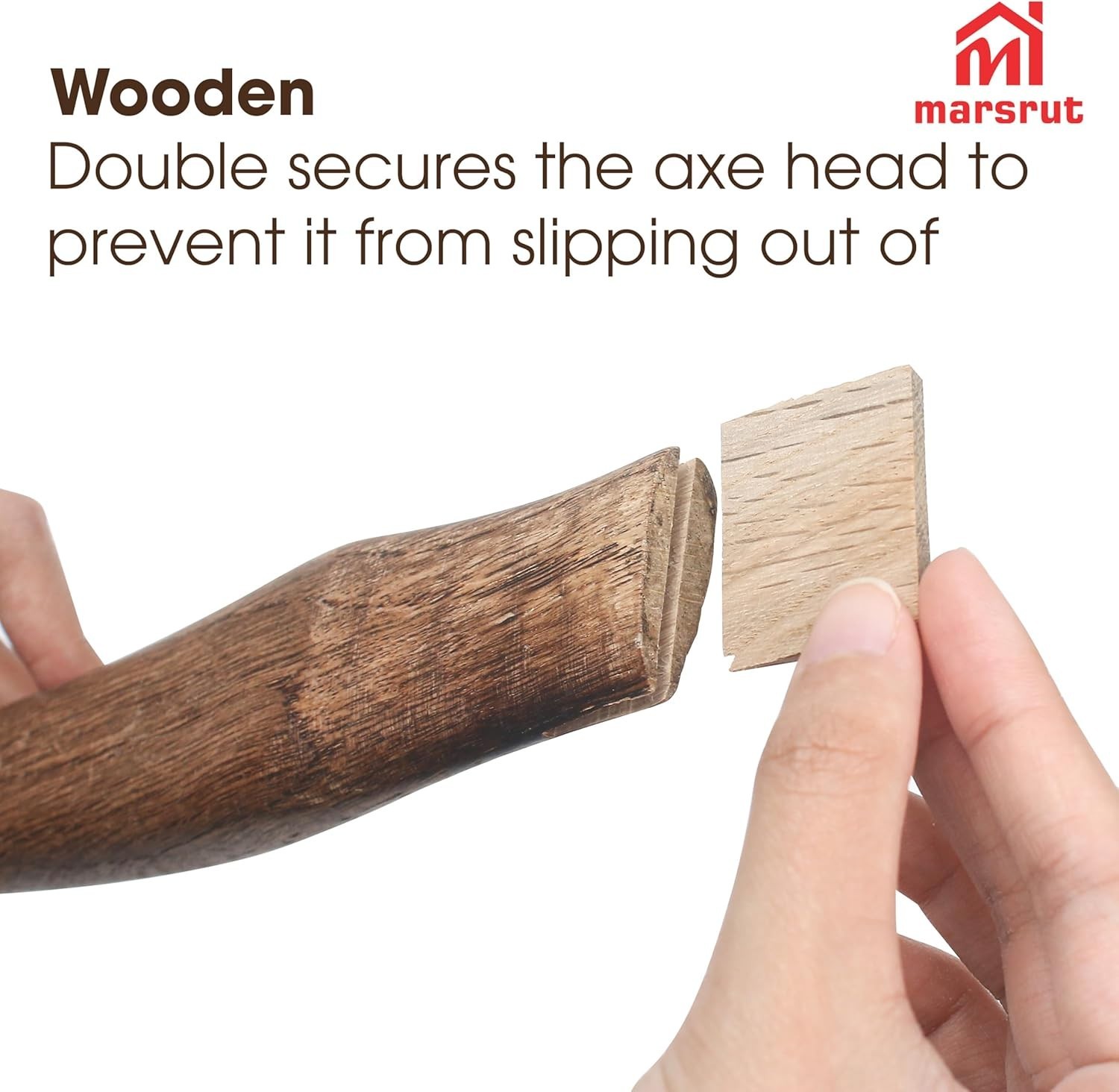 13″ Oak Wood Hatchet Handle Replacement Fits Most Camp Broad Single Bit Axe Hand