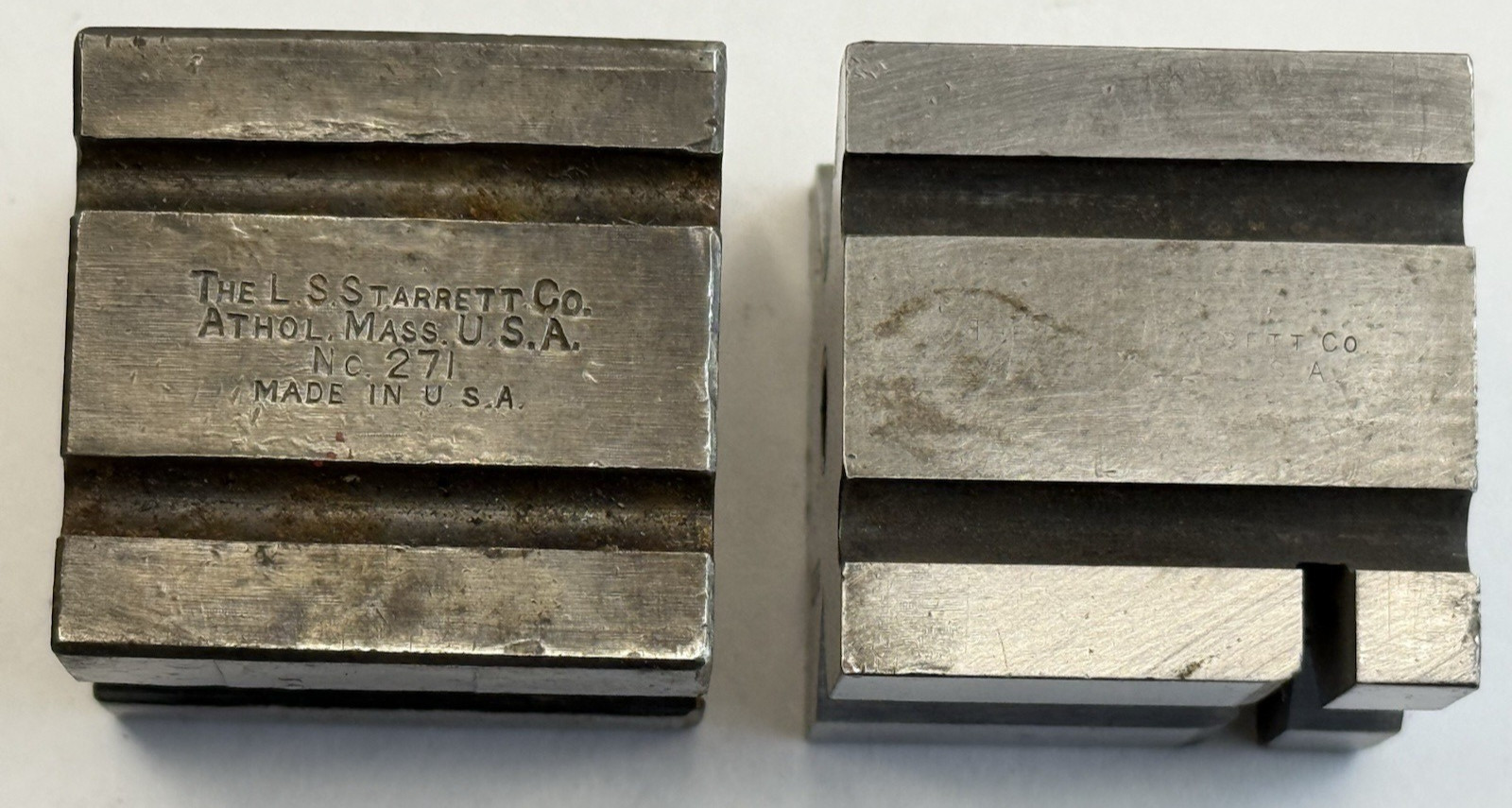 Vintage V-Blocks L. S. Starrett No. 271 and other