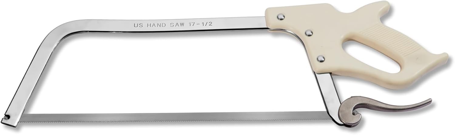 KATA Butcher Saw Meat and Bone Saw Meat Processing Hand Saw with 17.5Inch SK5 Bl