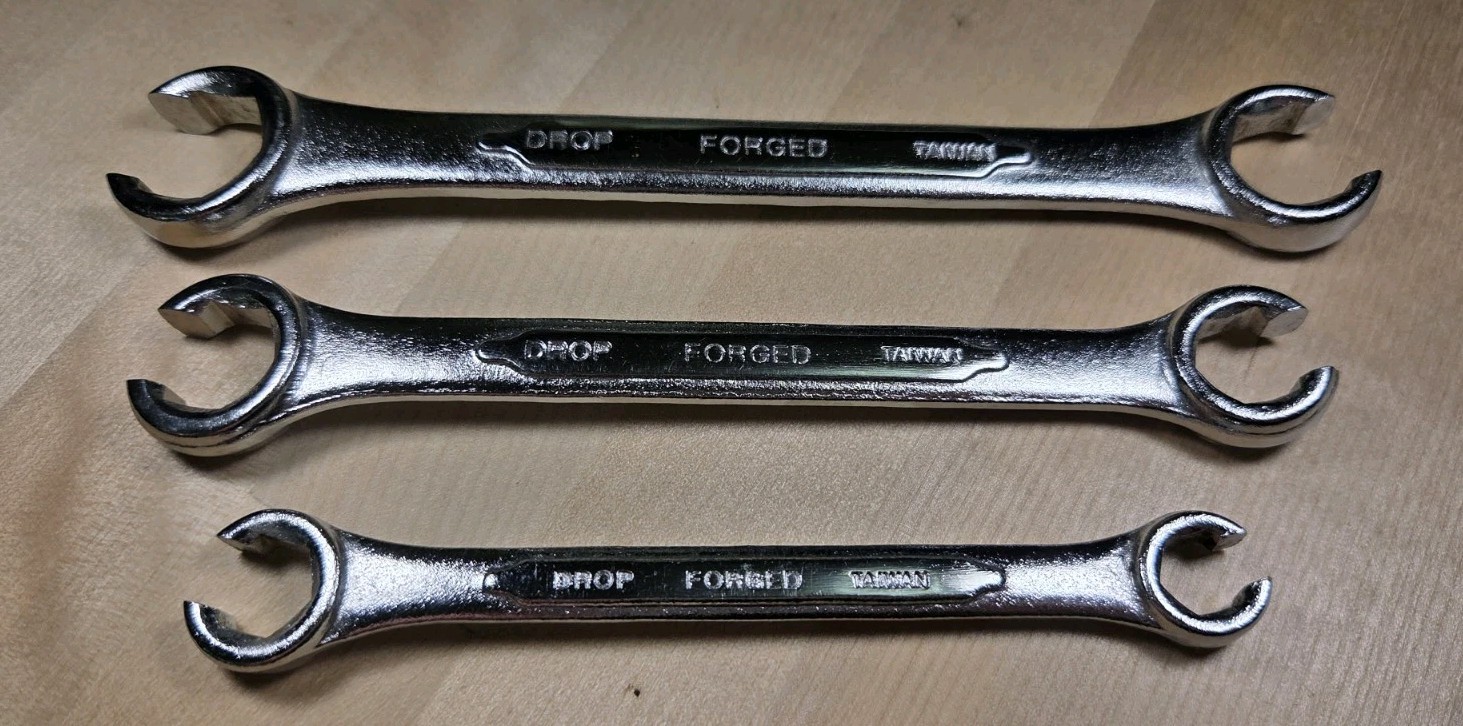 Vintage Flare Nut Wrench Set 3 Piece New Old Stock