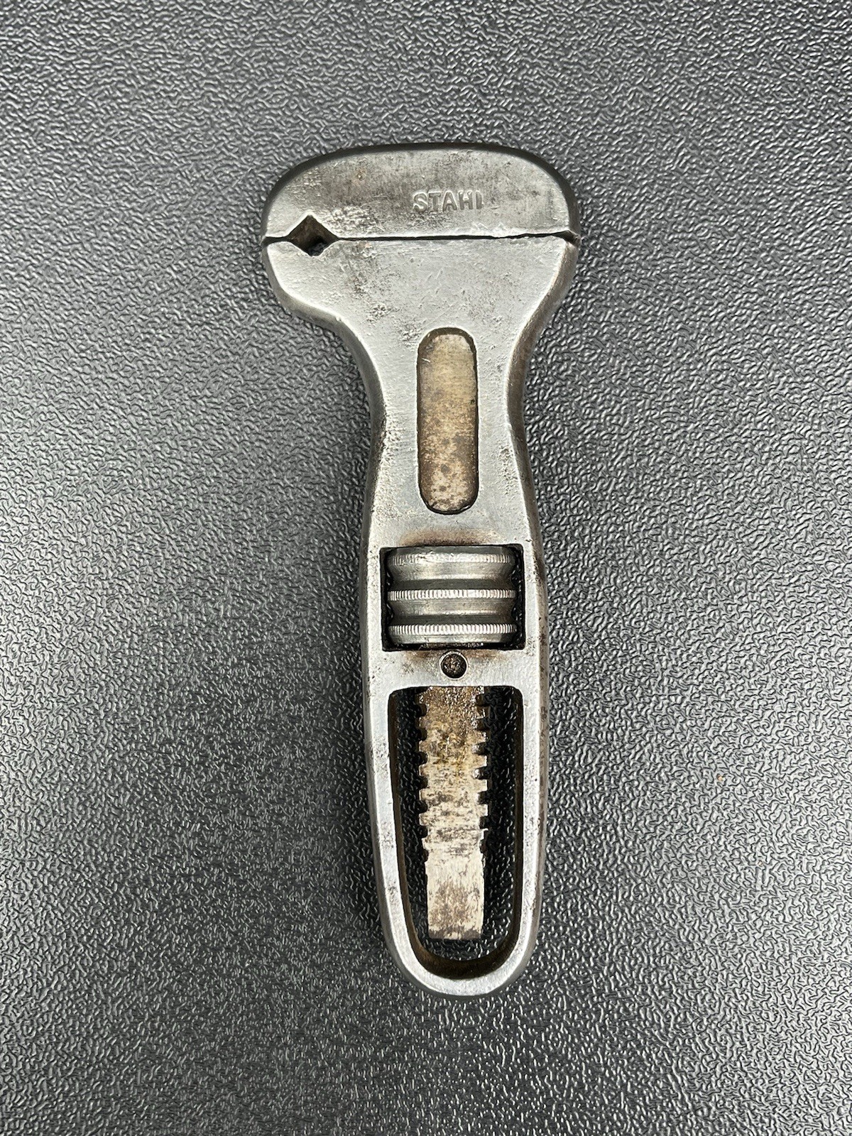Vintage STAHL 4-1/2” Adjustable Key Nut Spanner Wrench Vintage Tools