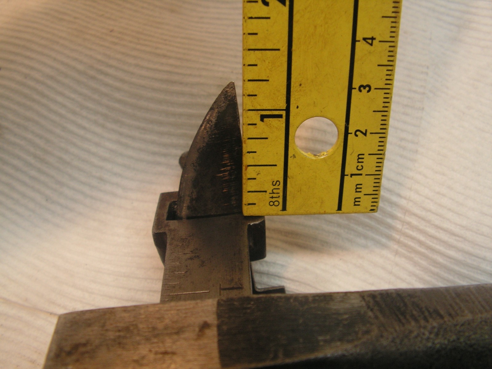METAL CS OSBORNE Pistol GRIP 4 INCH LEATHER CUTTER EARLY 1900’s REFURBISHED NICE
