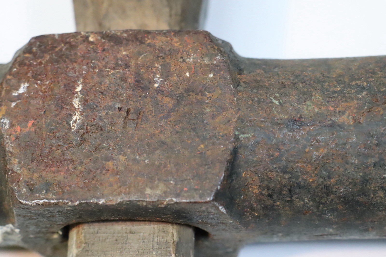 ✅ Vintage 5LB Rounding Hammer, Dogs Head End, Mushroom End, LOOSE HANDLE