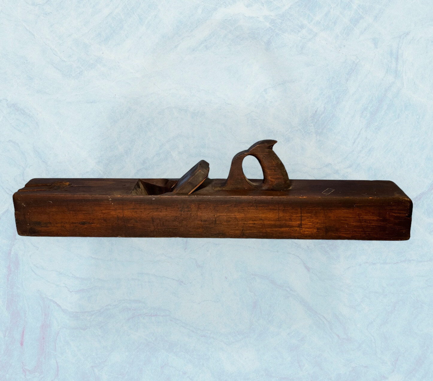 ANTIQUE 28.25″ Scioto Works Ohio #27 Wood Body Jointer Plane 2 5/8″ cut