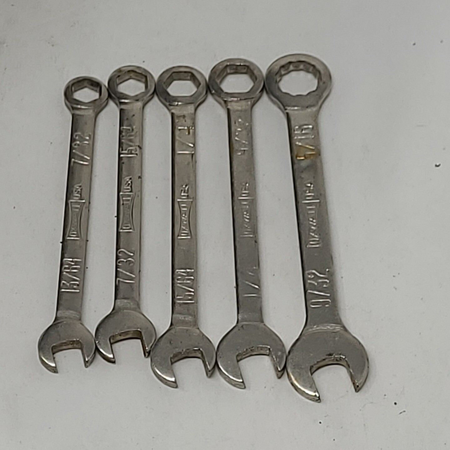 Vintage Oxwall Tool Co. Mini wrenches lot of 5. 1/4,9/32,7/32,15/64,5/16,13/64.