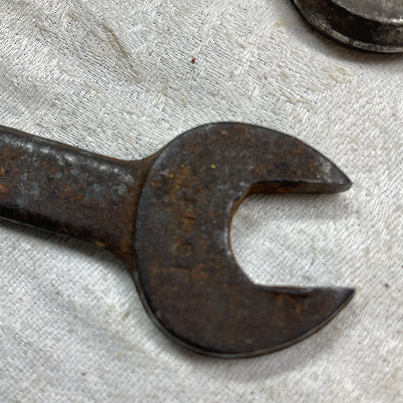 2 SHELLEY SPANNER WRENCH AUTO TOOL CLASSIC CAR 1/4 3/8 5/16 7/16 BSF VINTAGE OLD