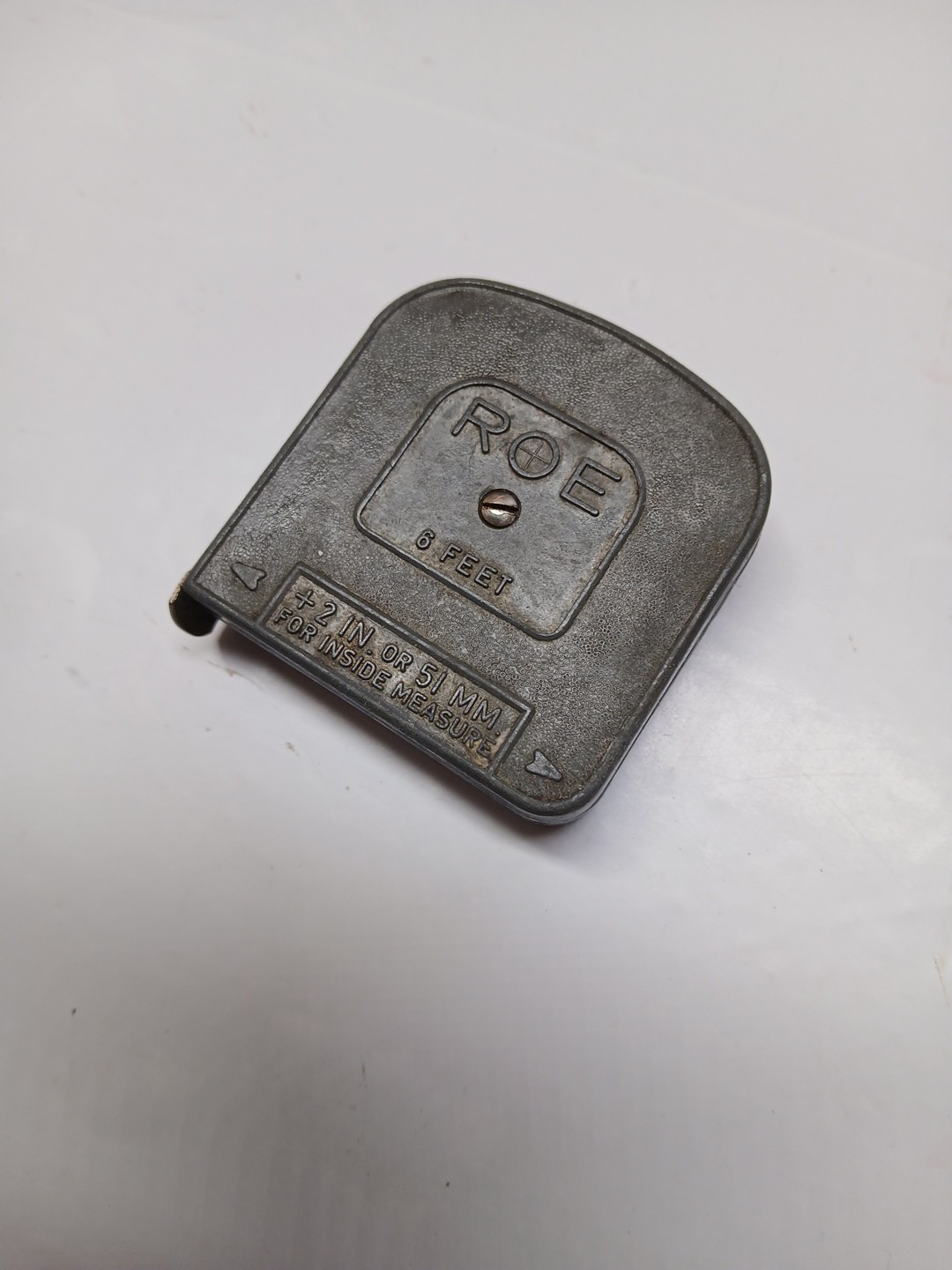 Vintage 1960’s Roe Standard 6′ tape measure, Justus Roe & Sons Patchogue, NY