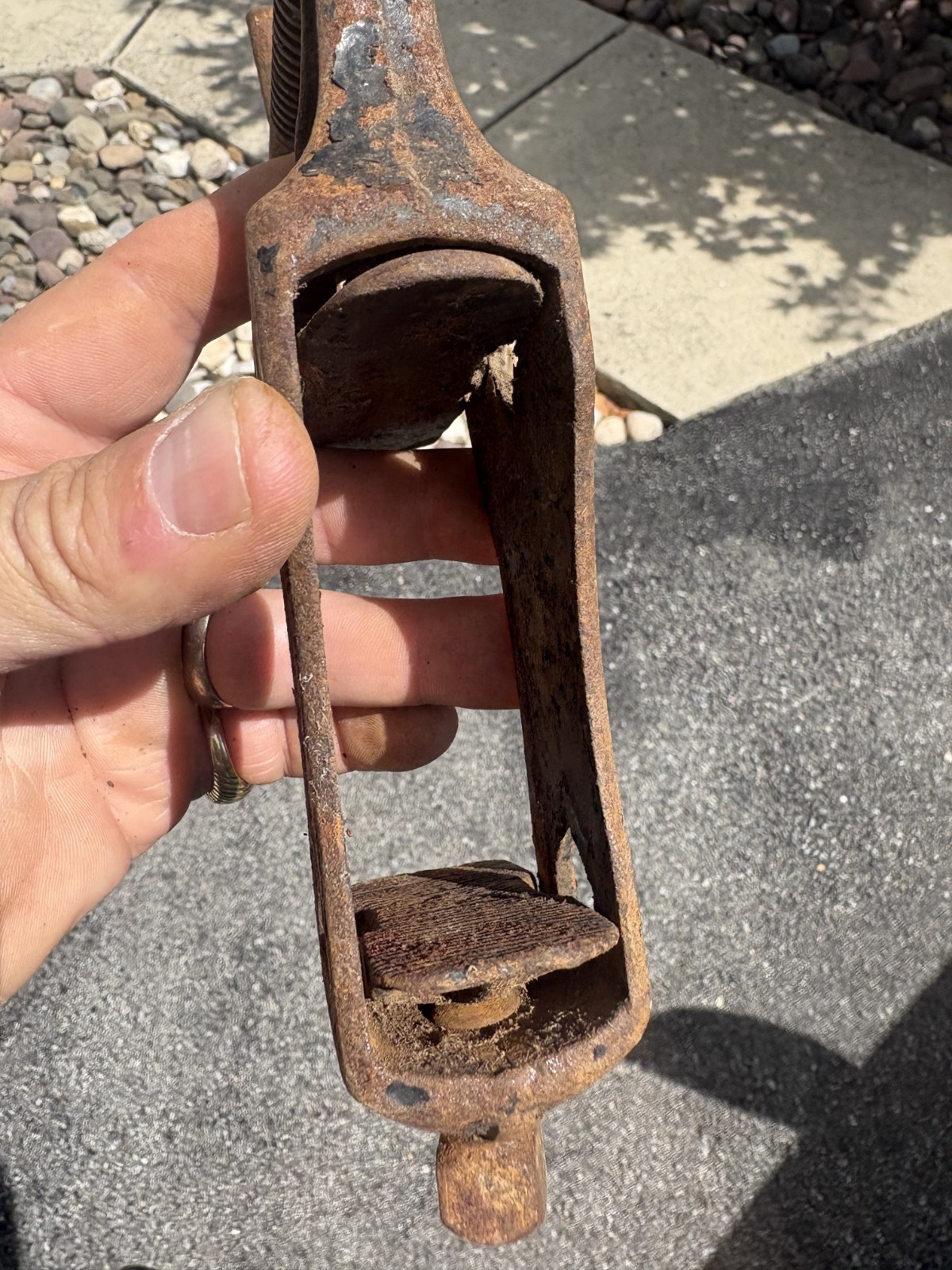 Boston 1896 Cast Iron Wood Clamp Threaded End Bar Clamp Sash Clamp Head No2