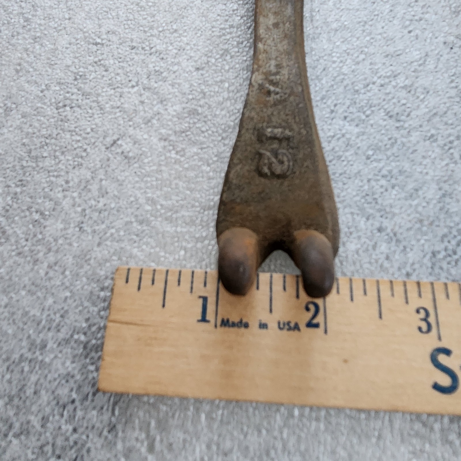 Vintage Double Sided Cast Iron Stove Burner Plate Lifter Handle Stamped – A 12.
