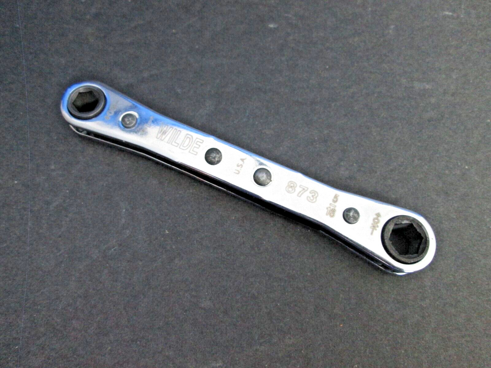 Wilde 873 Ratcheting End Wrench 1/4″-5/16″