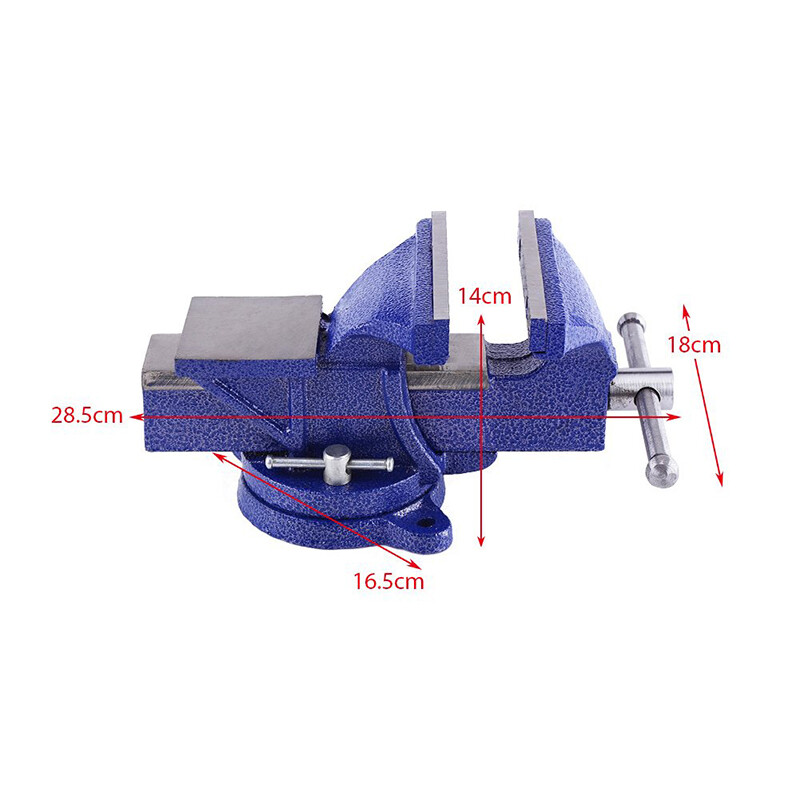 5″ multipurpose Bench Vise Clamp with Swivel Locking Base Lock Down