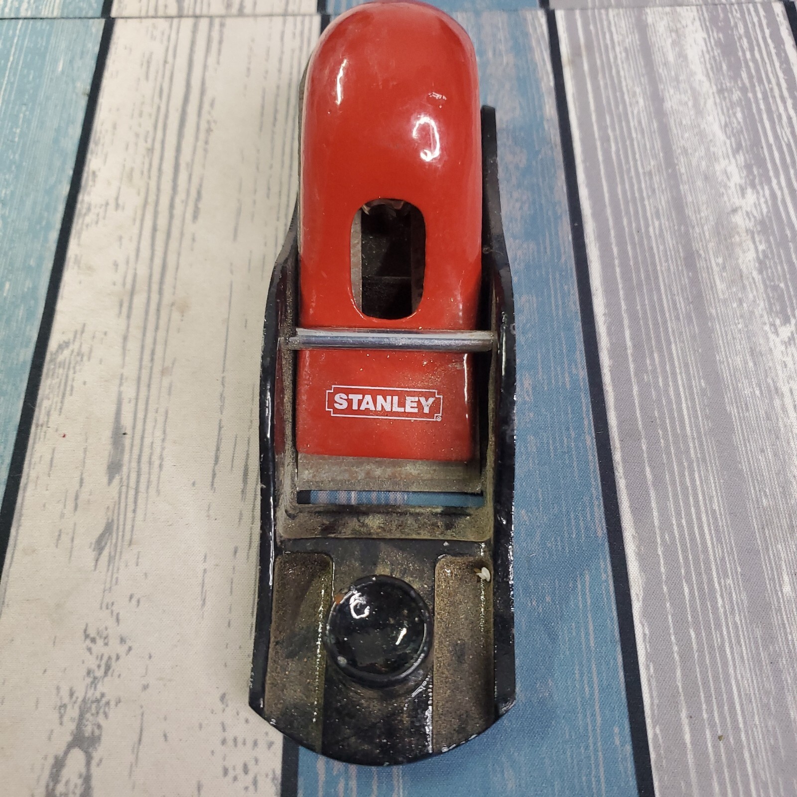 Stanley No. 110 Wood Block Plane 12-247, Red Finish, Sharp Blade Made In England