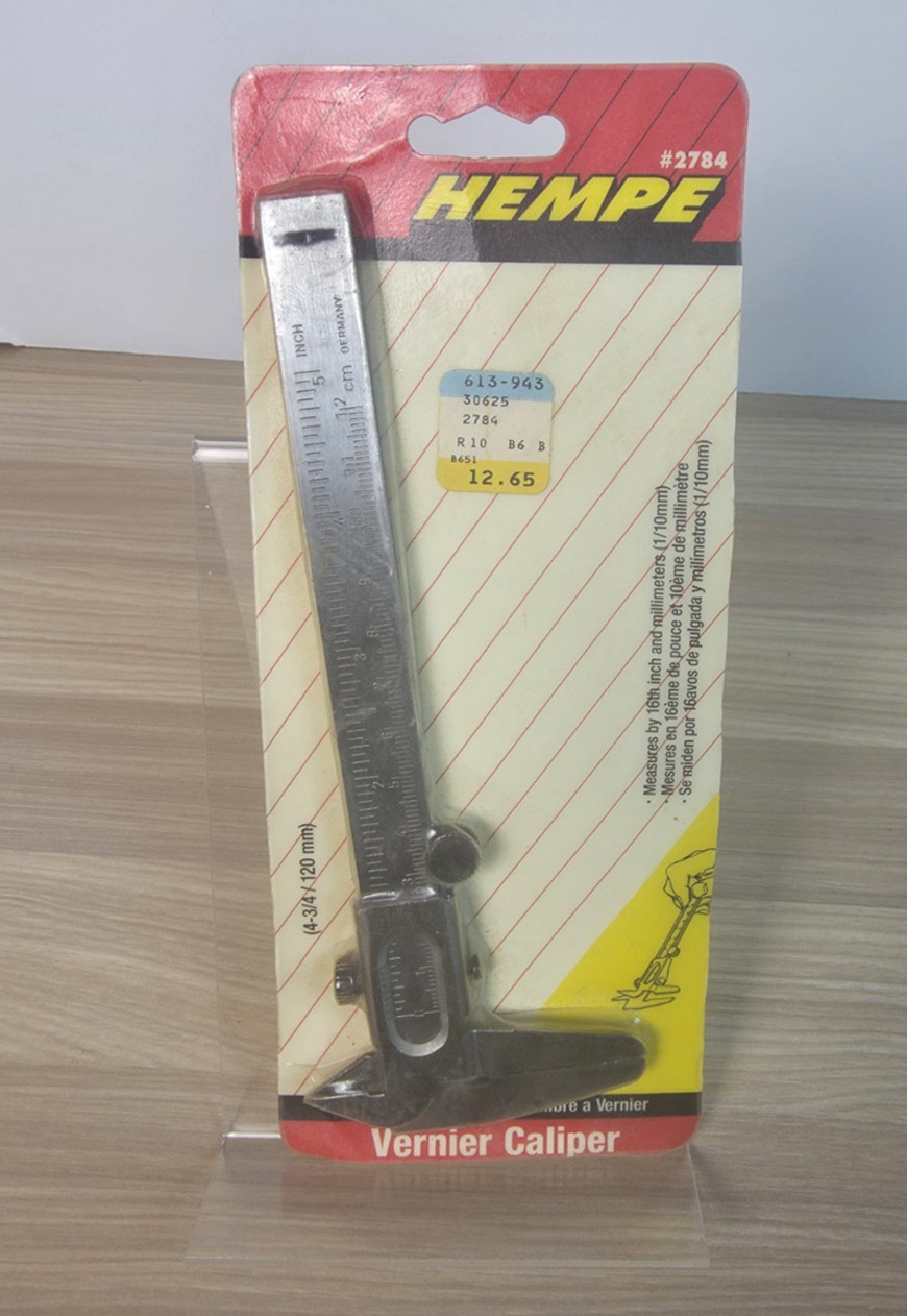 HEMPE Stainless Steel Vernier Caliper 2784 Vintage Precision Measuring Manual