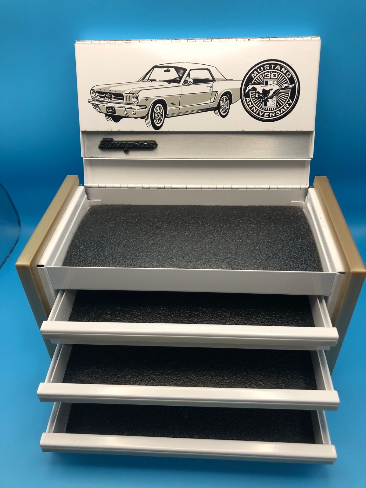 Snap-on Mini Micro Tool Top Chest – Mustang 30th Anniversary White “See Descrip”