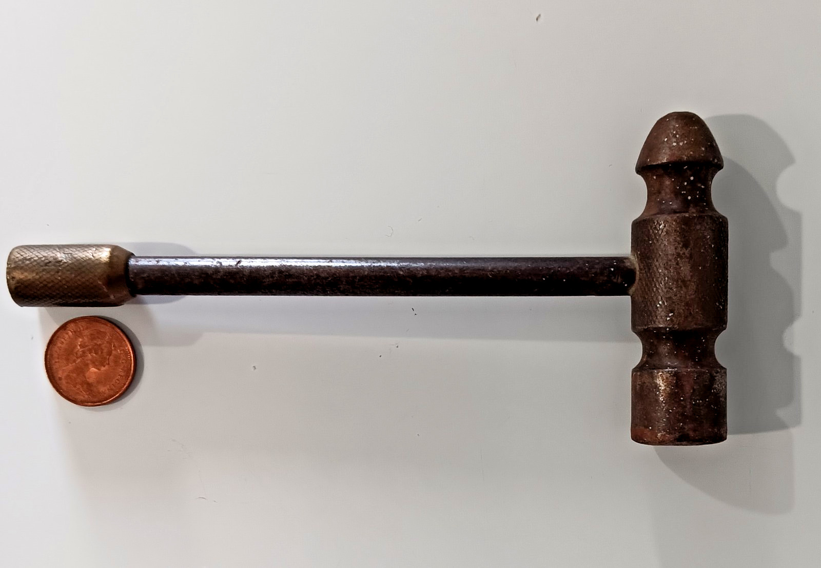 VTG Mini Machinist/Gunsmith/Jeweler Ball Peen Metal Hammer 5.5″ Missing Handle