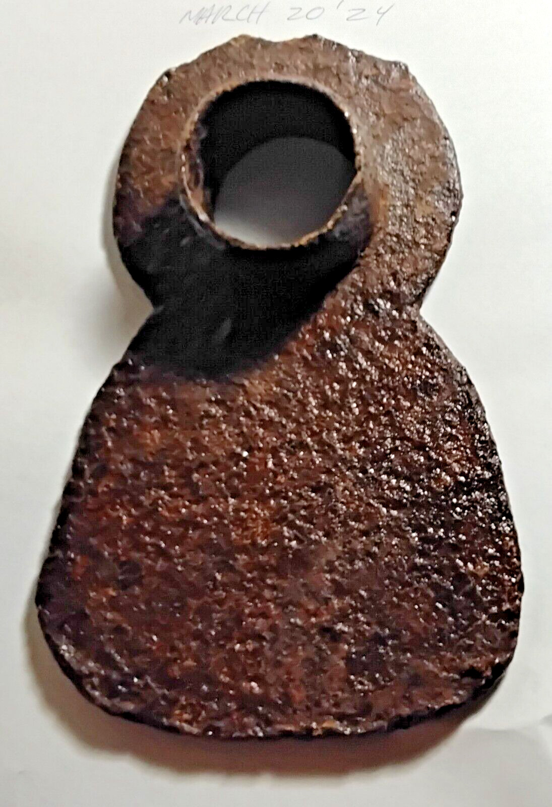 Original Impoved Patent iron hoe 6 x 5/1/2″ dugVirginia, cleaned w/electrolysis