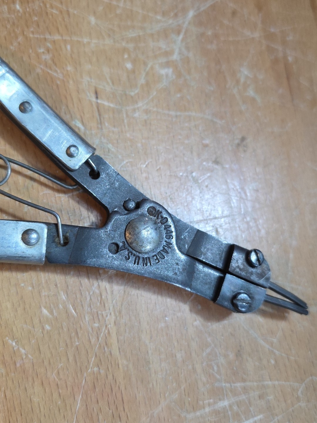 Vintage K-D MFG. SNAP RING PLIERS NO. 446, Patent 3040420 Made In USA (t11)