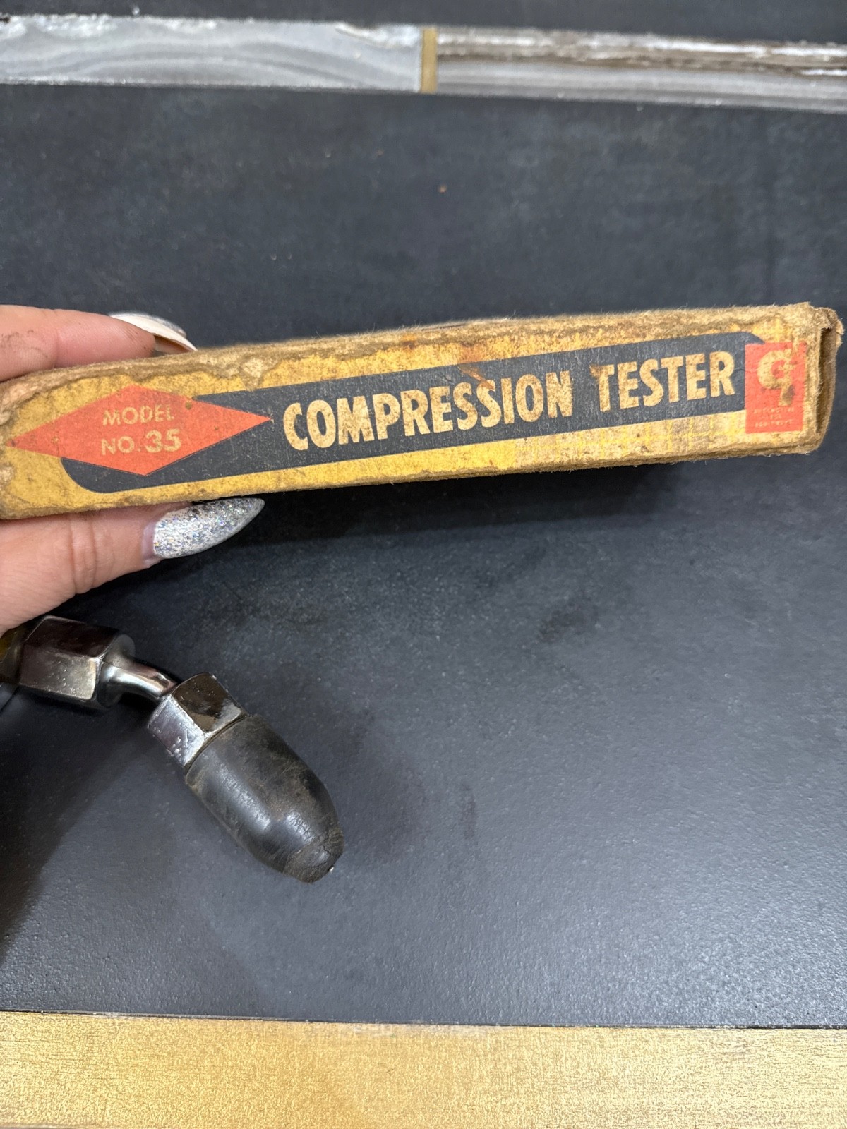 Compression Tester Model No. 35 Gilbert Davis Co Vintage Collectible
