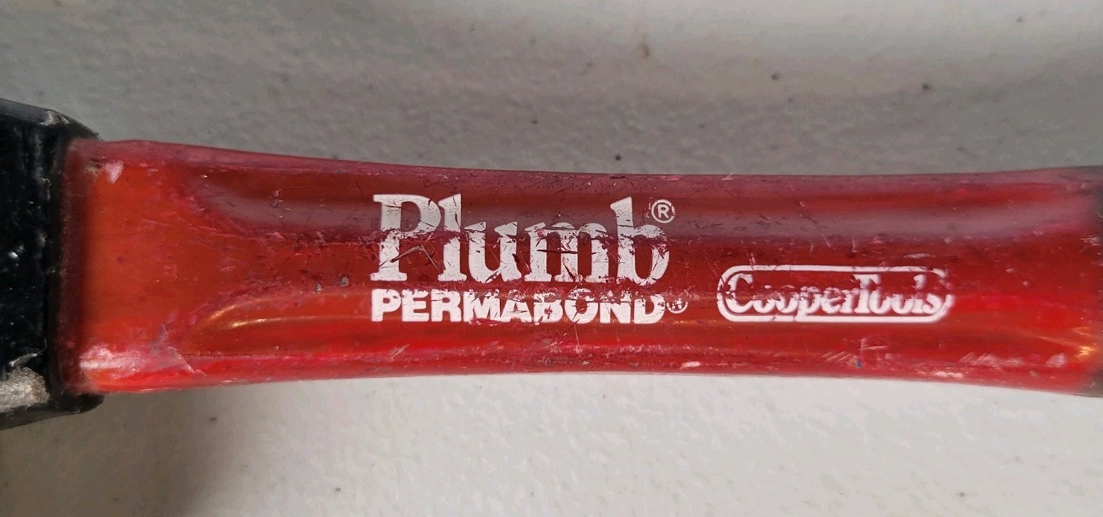 Plumb Permabond 13″ Ball Peen Hammer Red Fiberglass Handle USA Made Tool