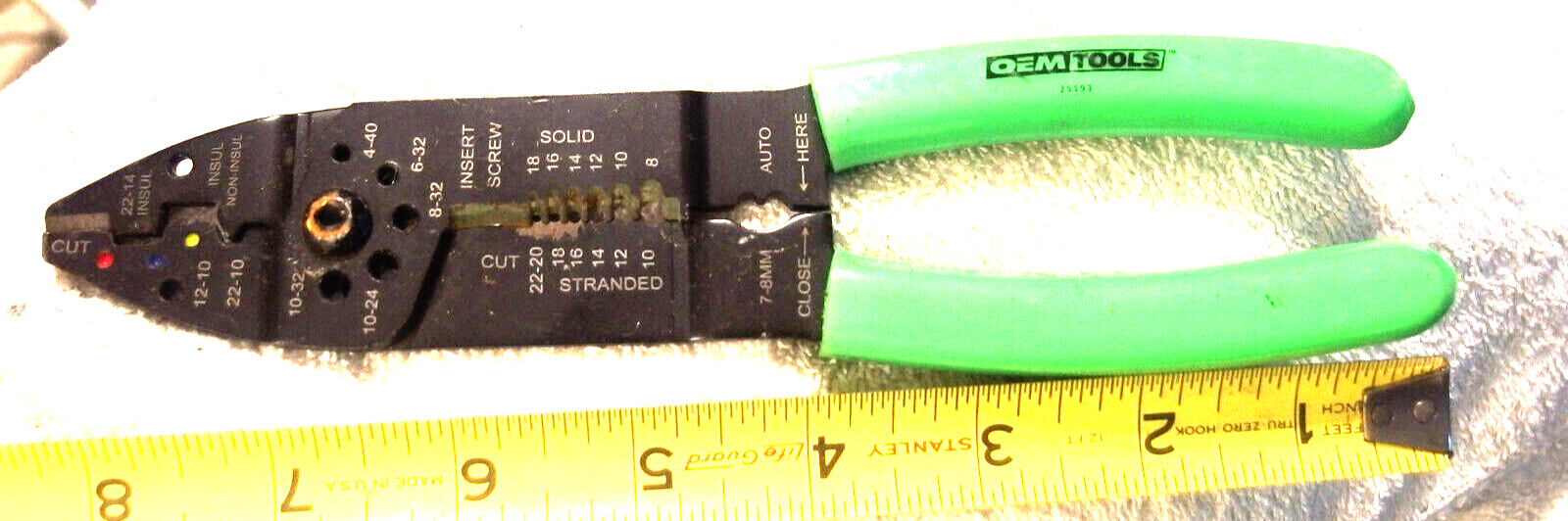 8.5″ 25193 OEM TOOLS Wire Stripper,screw cutter,crimper, electrician multi tool