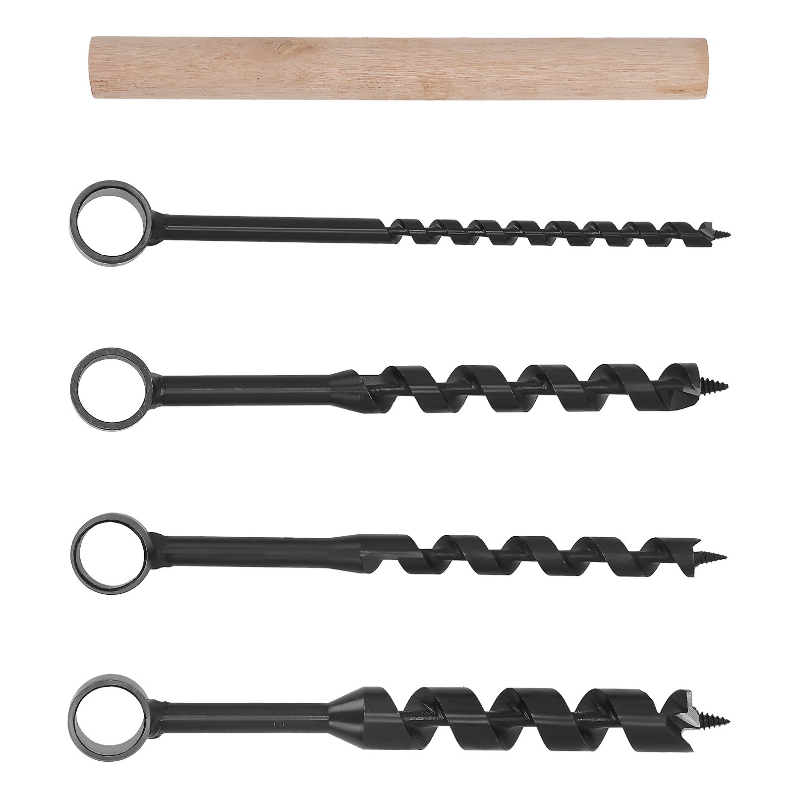 Wood Drilling Hand Auger Set 4PCS Manual Drill Bits for Bushcraft Camping