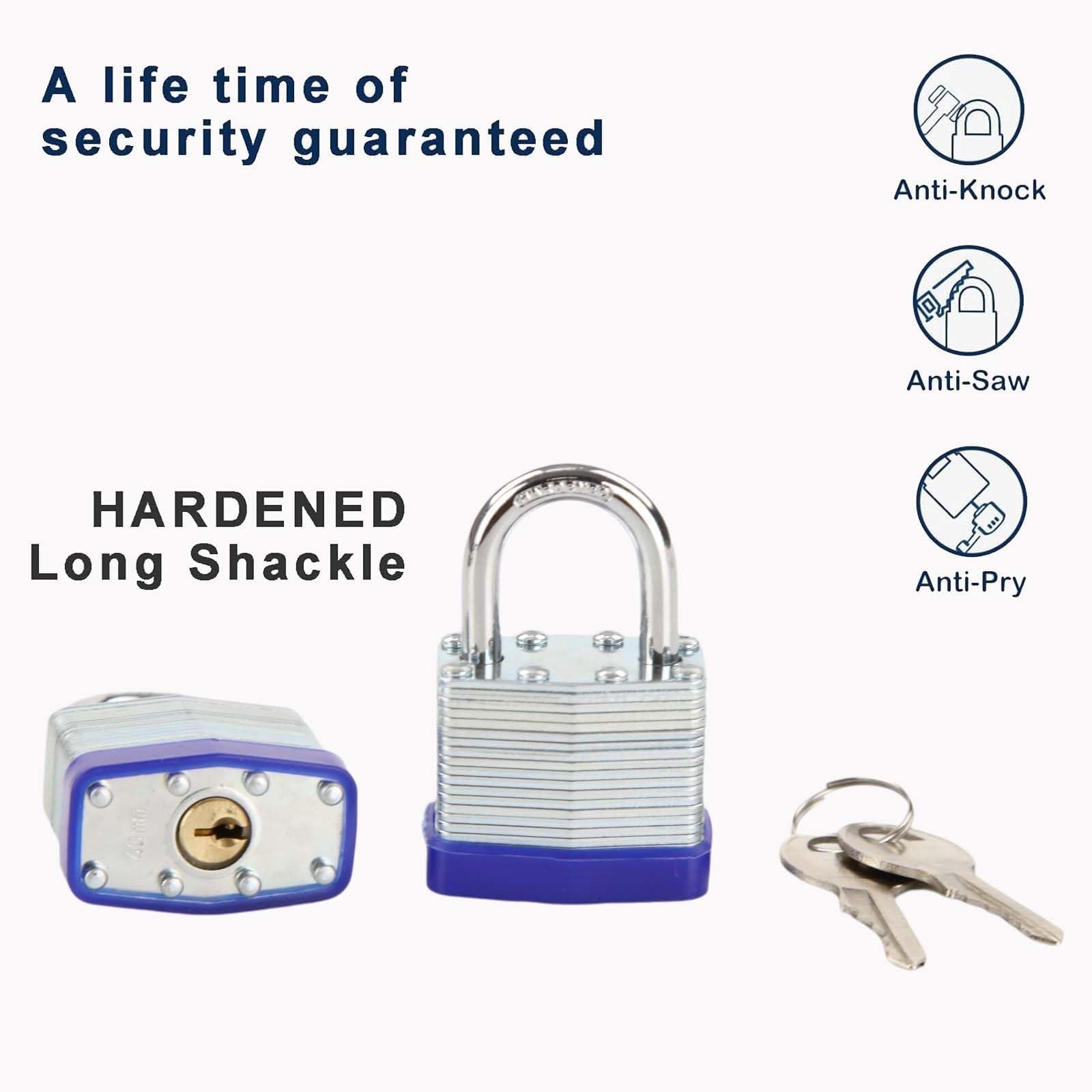 ® Trinity Keyed-Alike Padlocks Outdoor, Reinforced Laminated Steel Body Heavy…