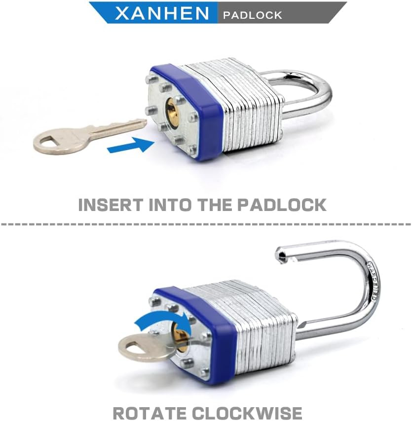Lock Outdoor Padlocks, Key Lock, Padlocks with Same Key – Laminated Steel Keyed