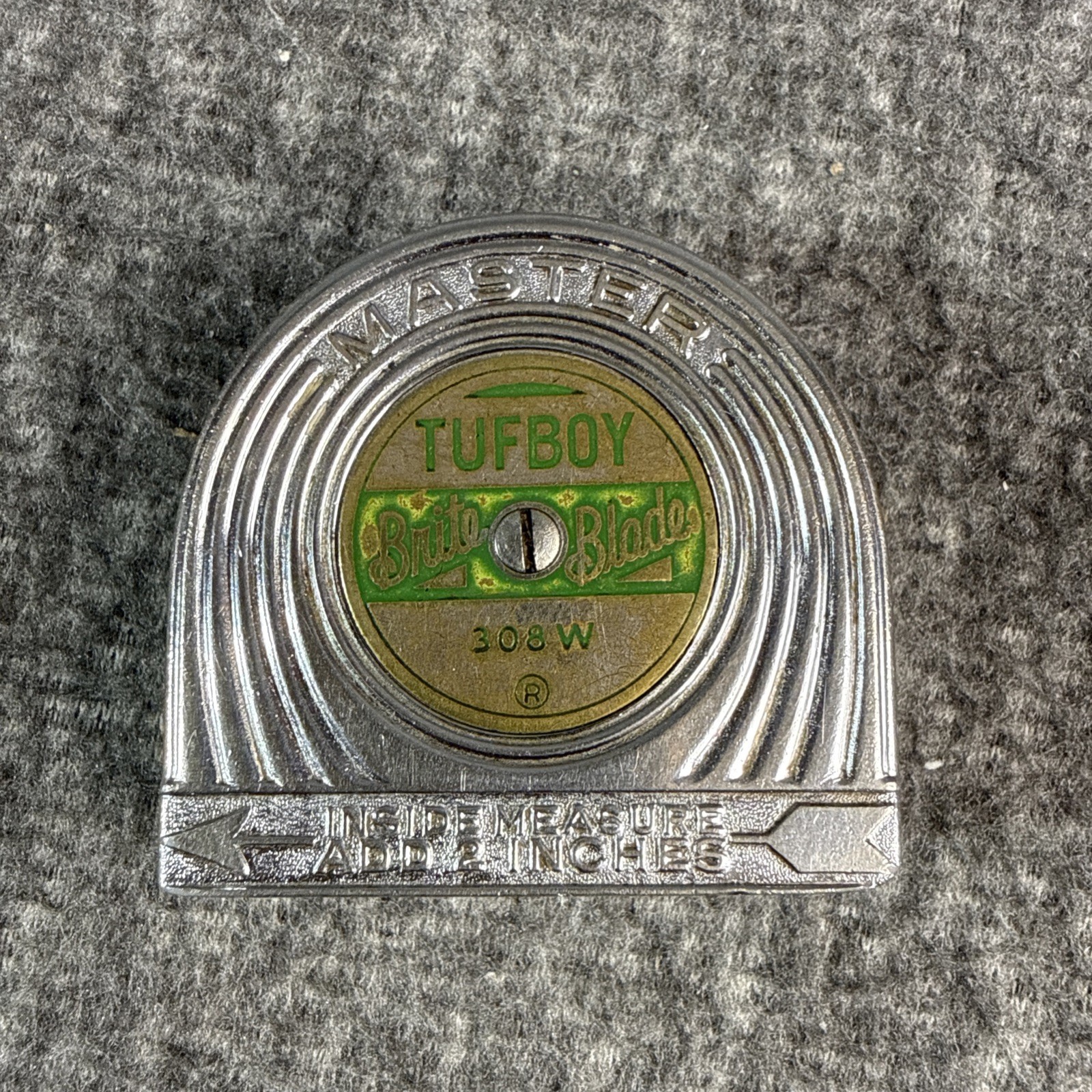 Vintage 1937 Master Tufboy 308W Made In USA Tape Measure.
