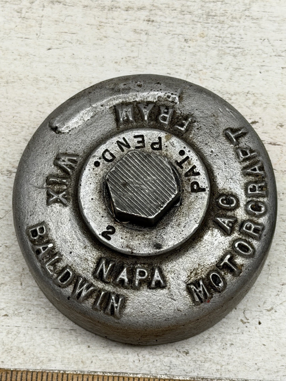 Vintage Oil Filter Wrench Cap Style Lot Of 3 USA KC, Fram, Motocraft, NAPA, Wix